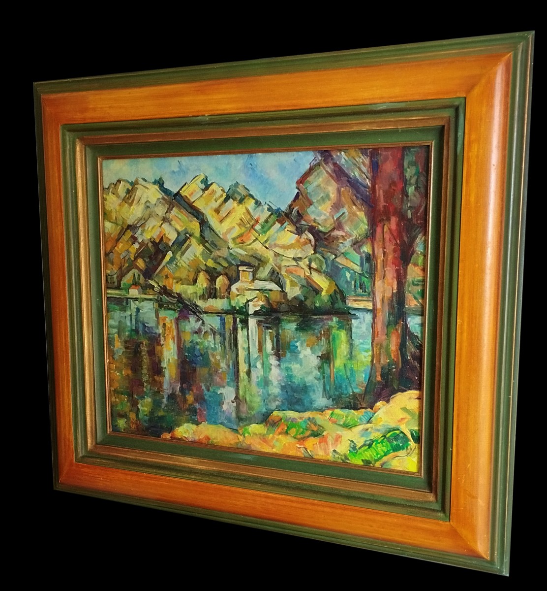 Catherine Feff After Paul Cézanne's "lake Annecy" -photo-4