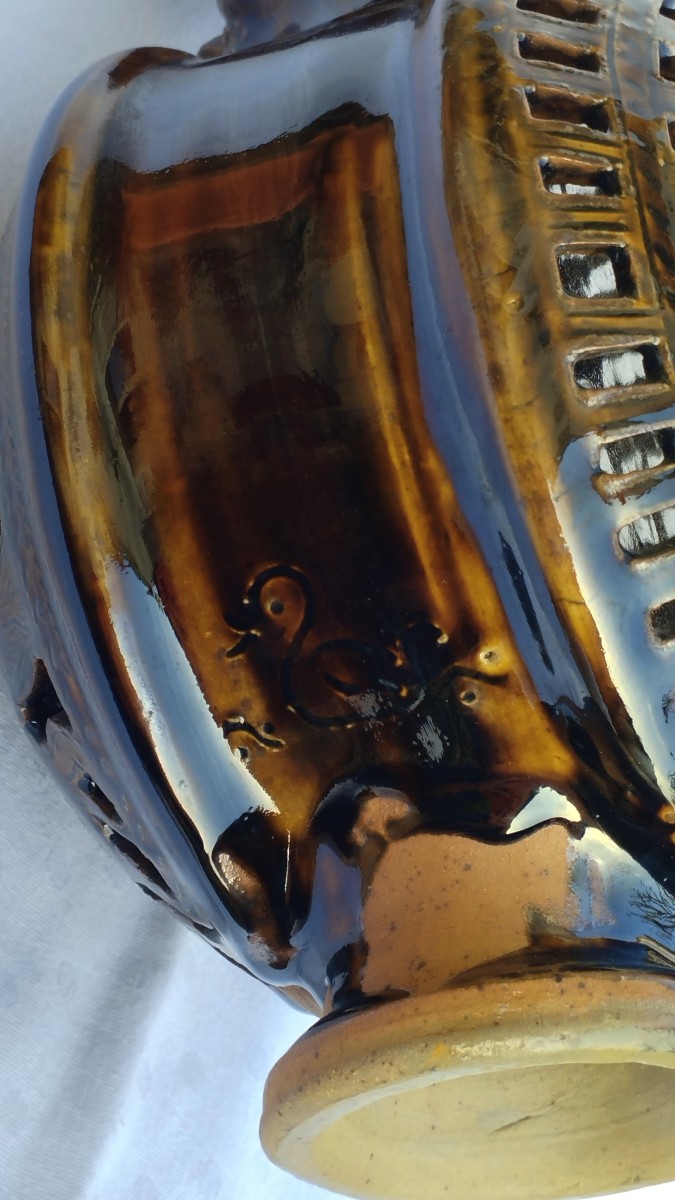 Anthropomorphic Stoneware Pitcher From Puisaye By J.claude Seguin-photo-4