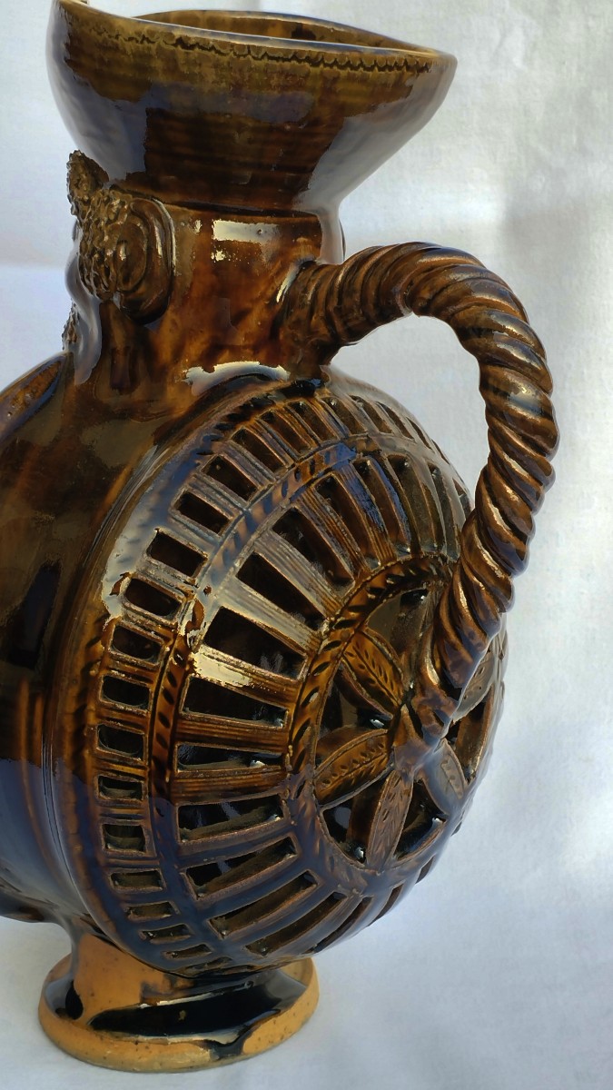 Anthropomorphic Stoneware Pitcher From Puisaye By J.claude Seguin-photo-7