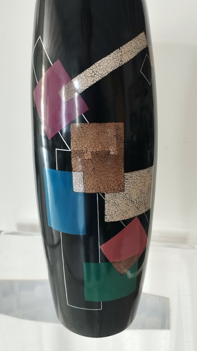 Mid-century Modernist Earthenware Vase Years 1950-60-photo-3