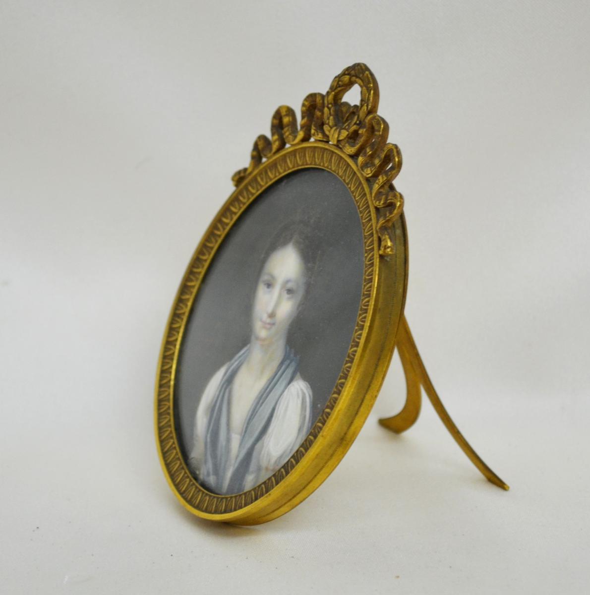 Miniature sur ivoire Laure de Seny Juin 1827-photo-3