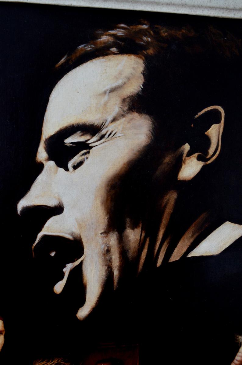 "Ces gens là" Jacques Brel Peinture par Yann Manéo -photo-2