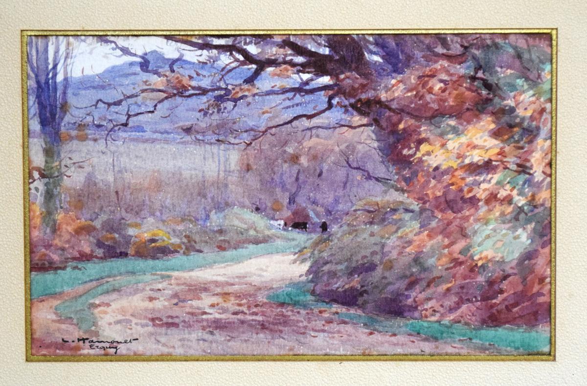 Aquarelle "Erquy" par Léon Hamonet-photo-4