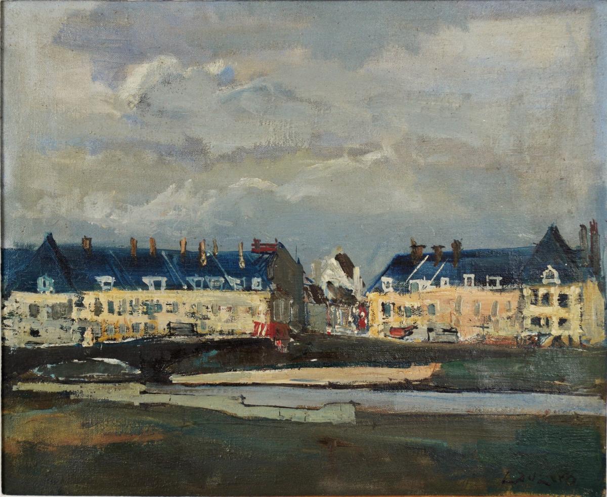 Albert Lauzero "edge Of The Oise At Pontoise"-photo-2