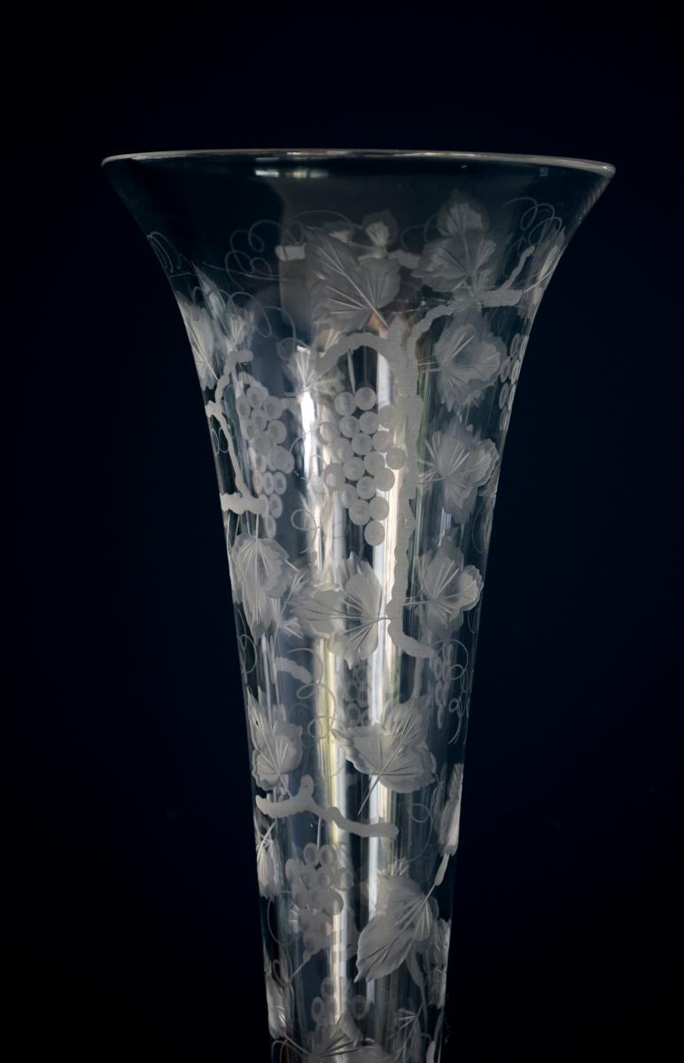Pair Of Large Crystal Vases Gloriana House William Yeoward London-photo-4