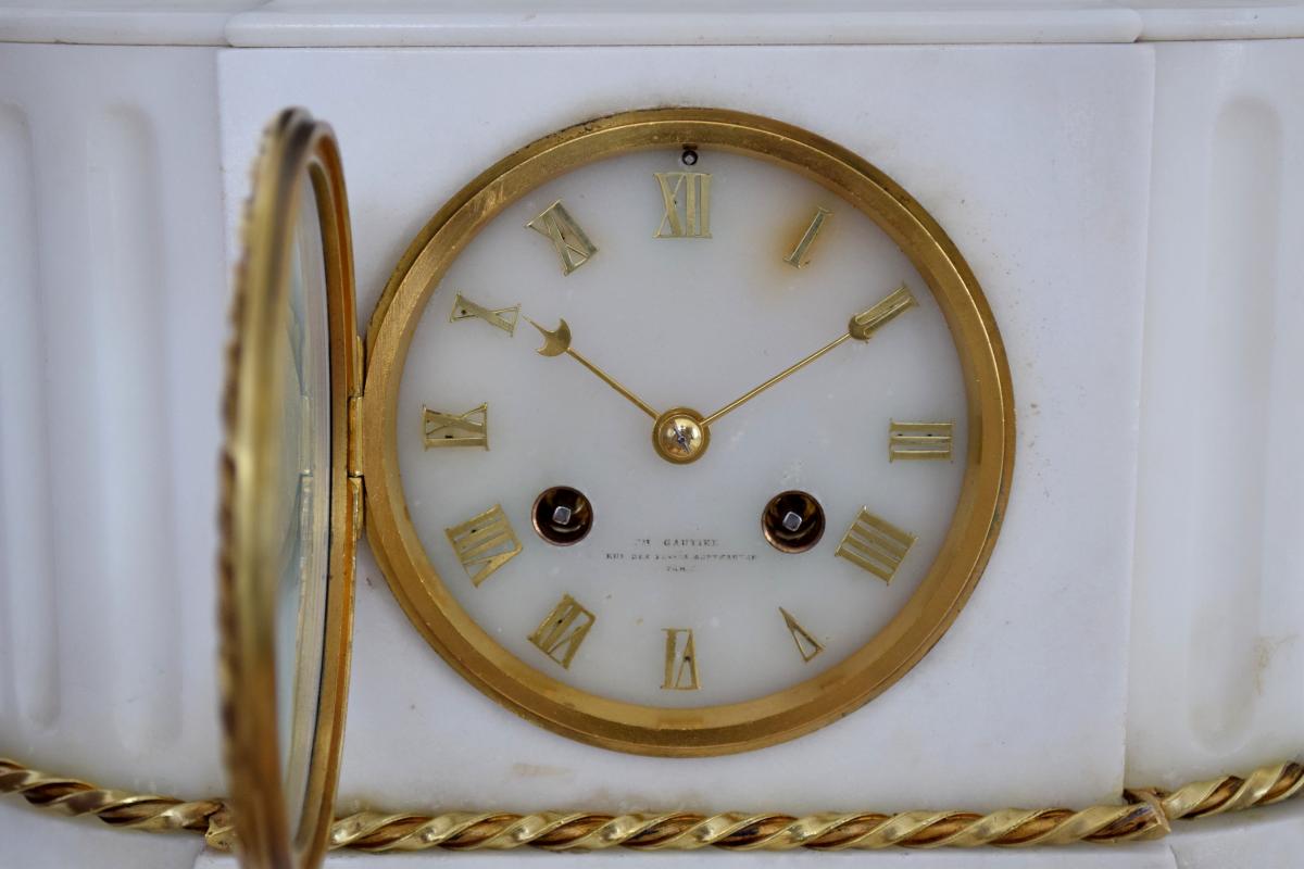 Napoleon III Clock To The Neapolitan Fisherman-photo-2