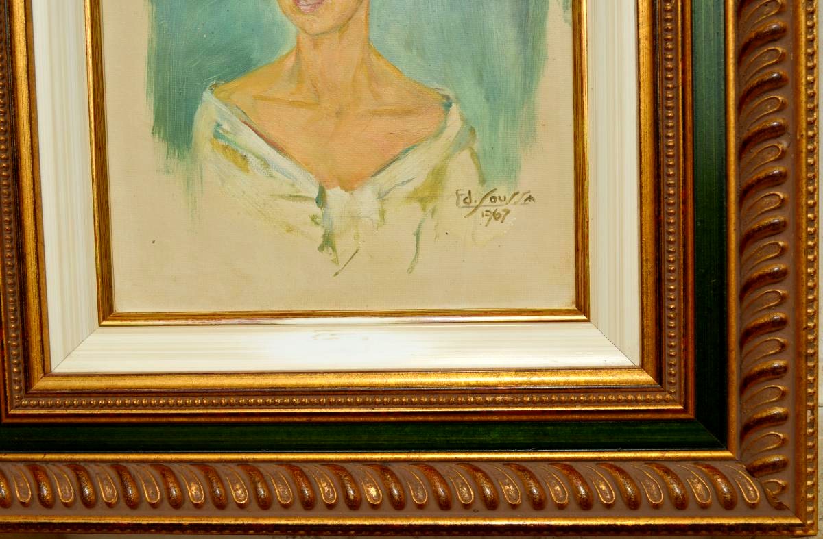 Portrait Of A Young Woman By Edmond Soussa-photo-4