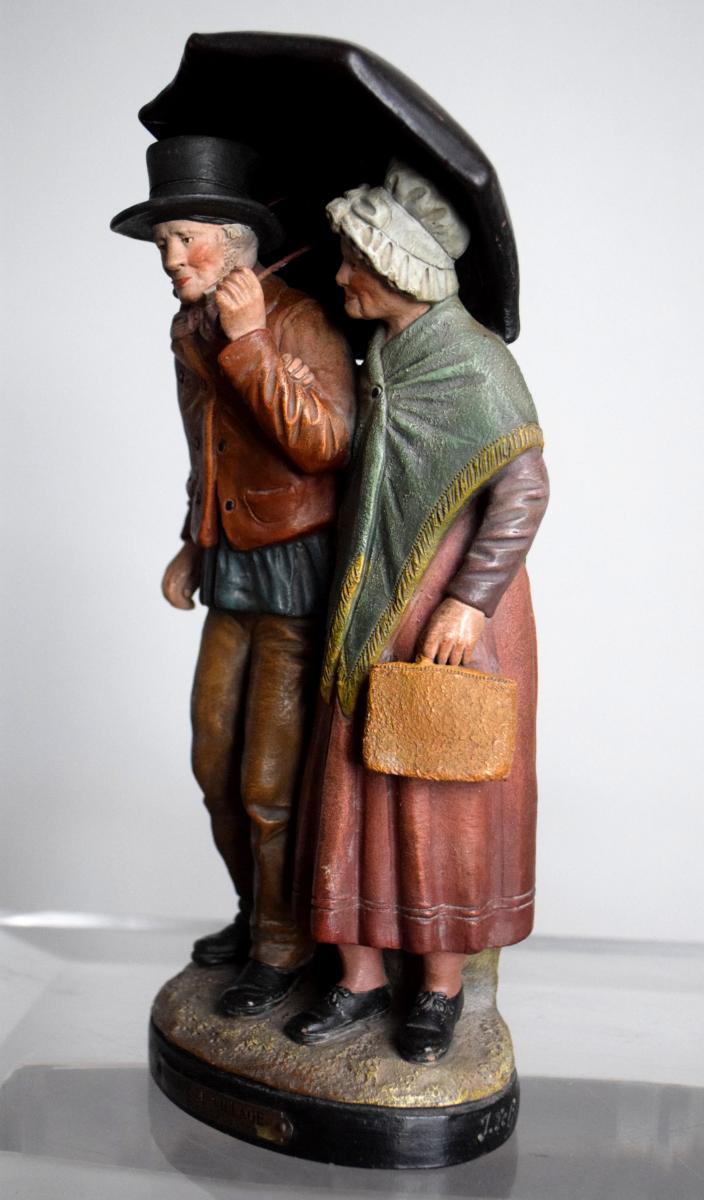 Terracotta Sculpture By Joseph Le Guluche And L.alphonse Ha-photo-4