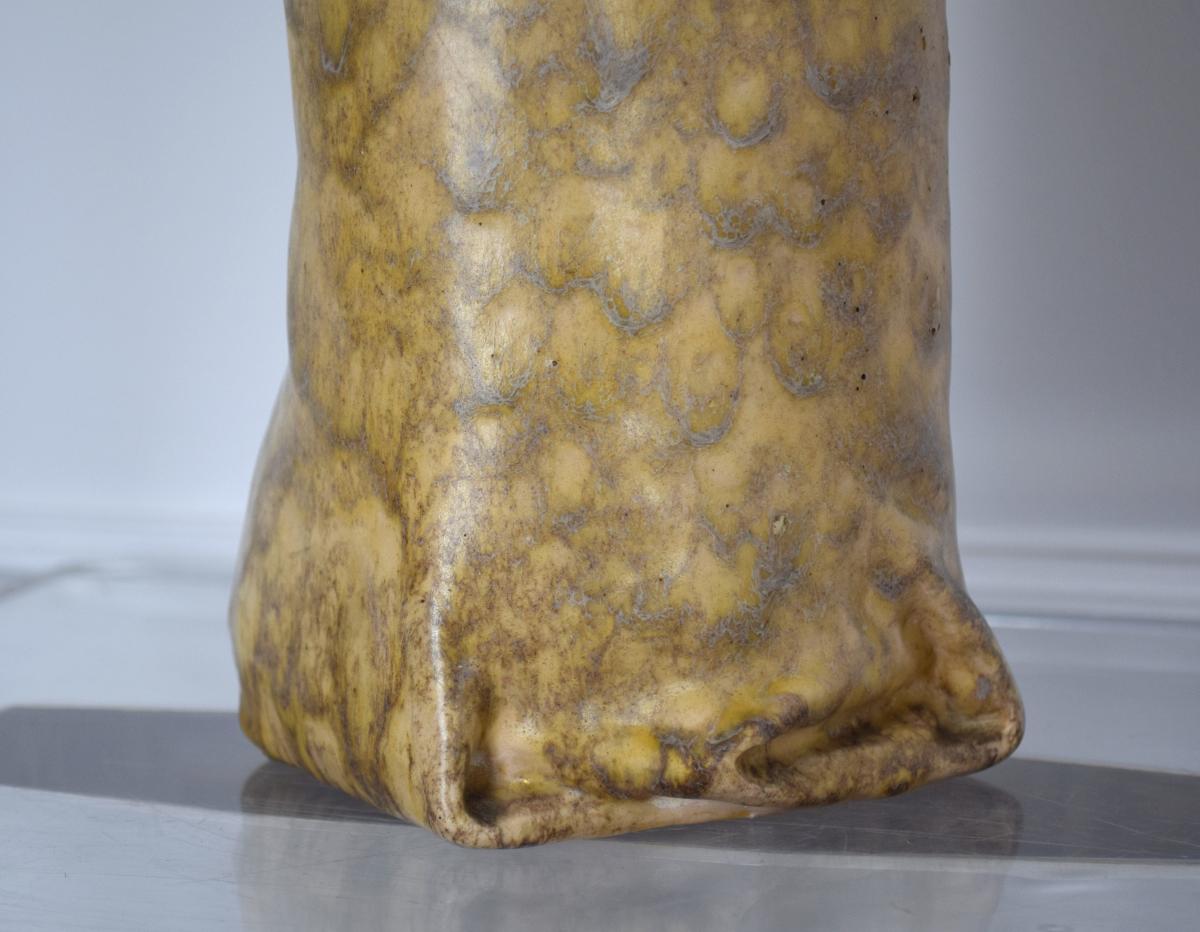 Earthenware Vase Max Blondat & Emile Decoeur Early Twentieth-photo-6