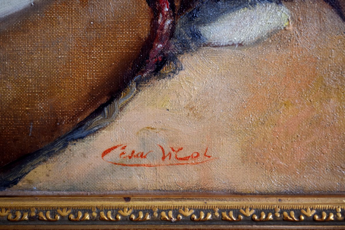 Grande peinture "Bikini" par César Vilot -photo-3