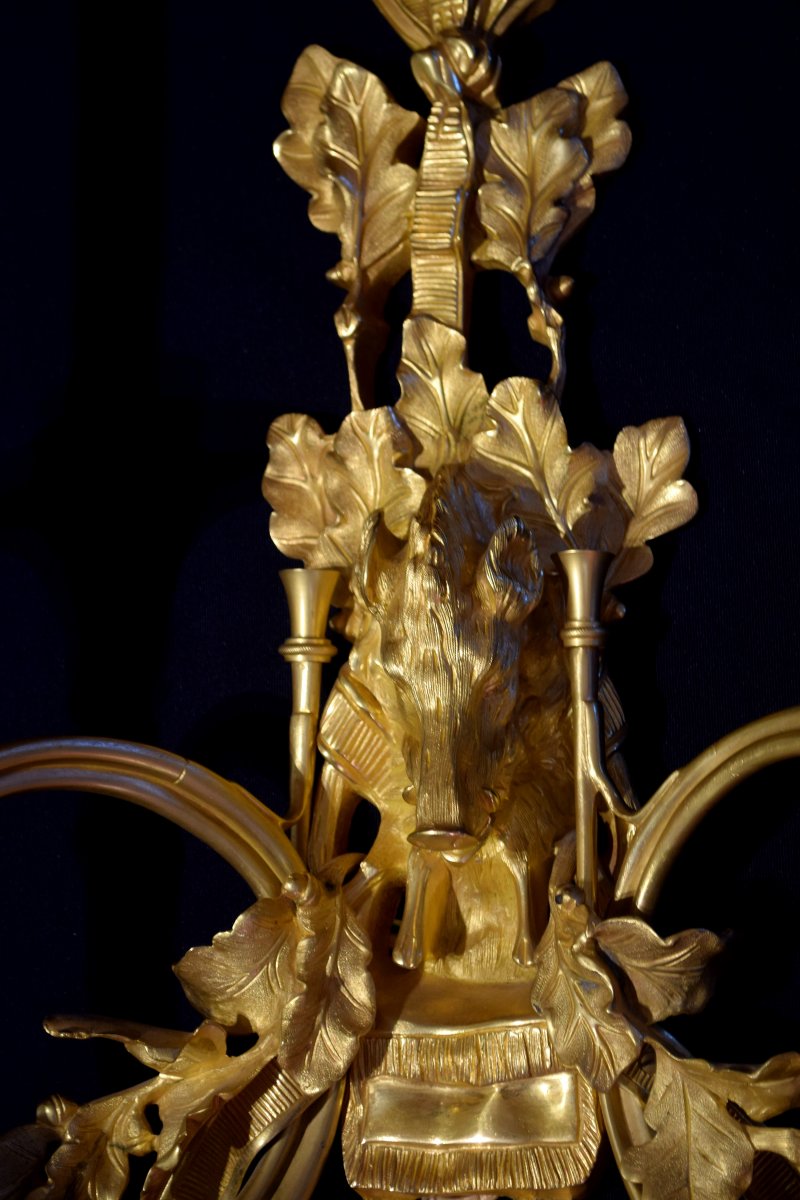 Important Pair Of Maison Delisle Paris Wall Sconces-photo-3