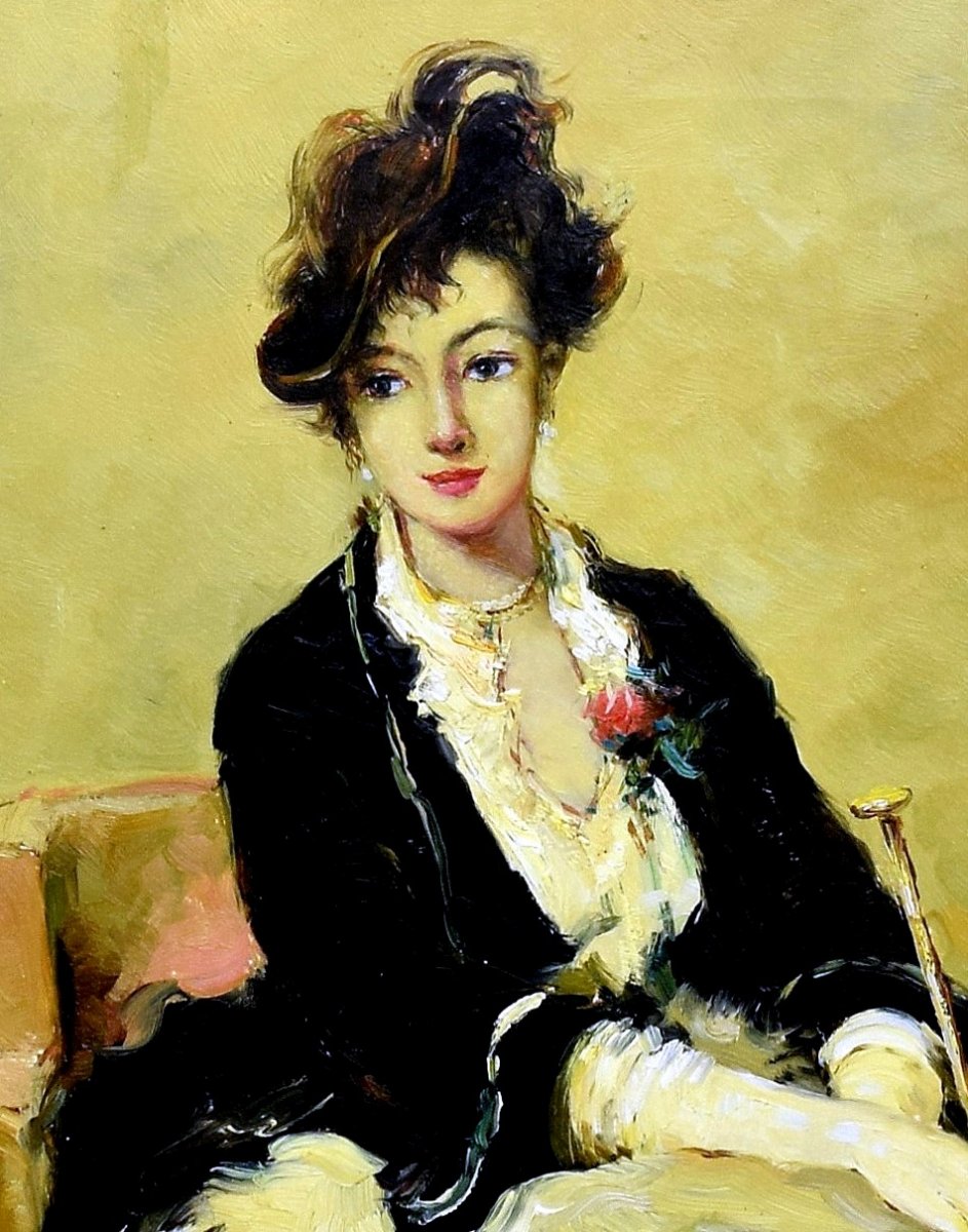 Portrait de jeune femme Fin XIX&egrave;-photo-2