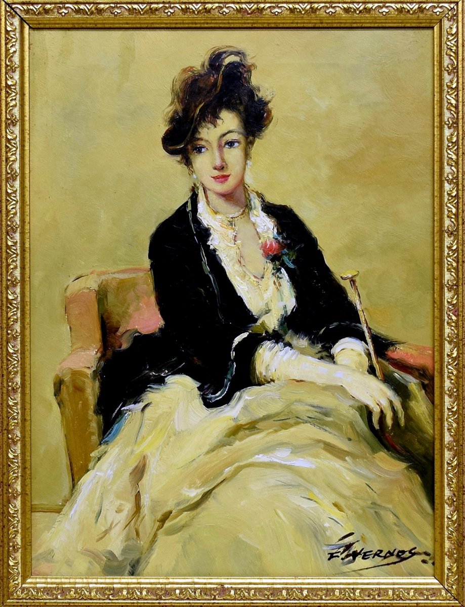 Portrait de jeune femme Fin XIX&egrave;-photo-4
