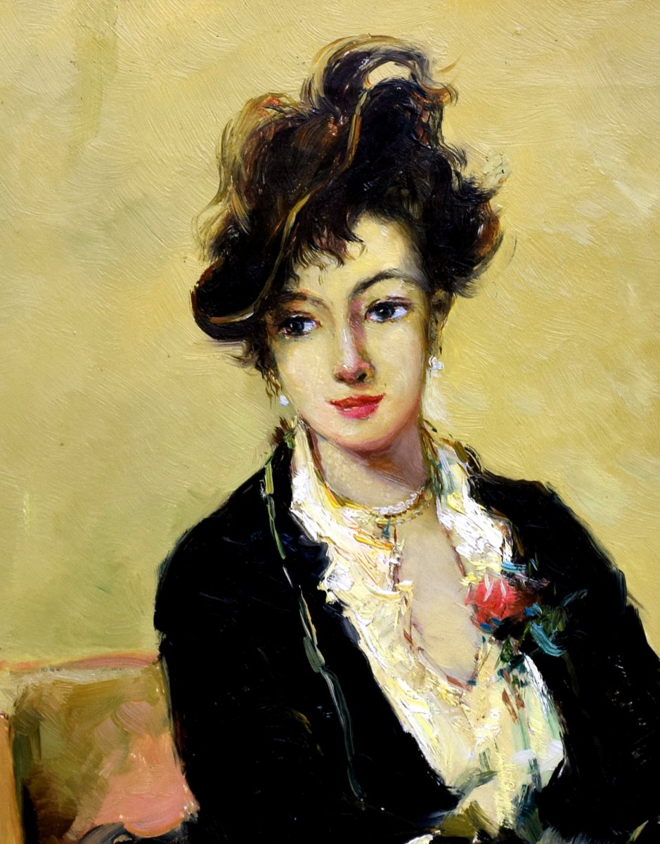 Portrait de jeune femme Fin XIX&egrave;-photo-1