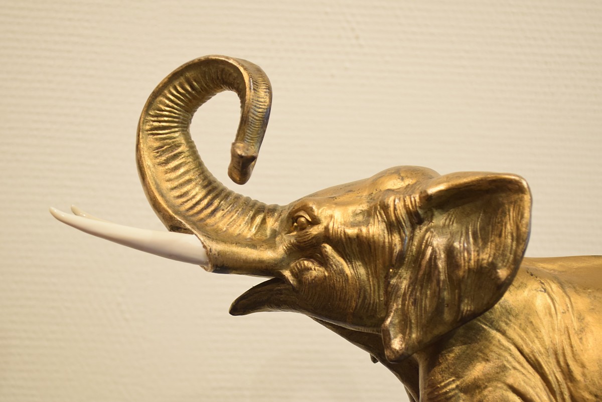 Elephant And His Baby By Irénée Rochard-photo-3