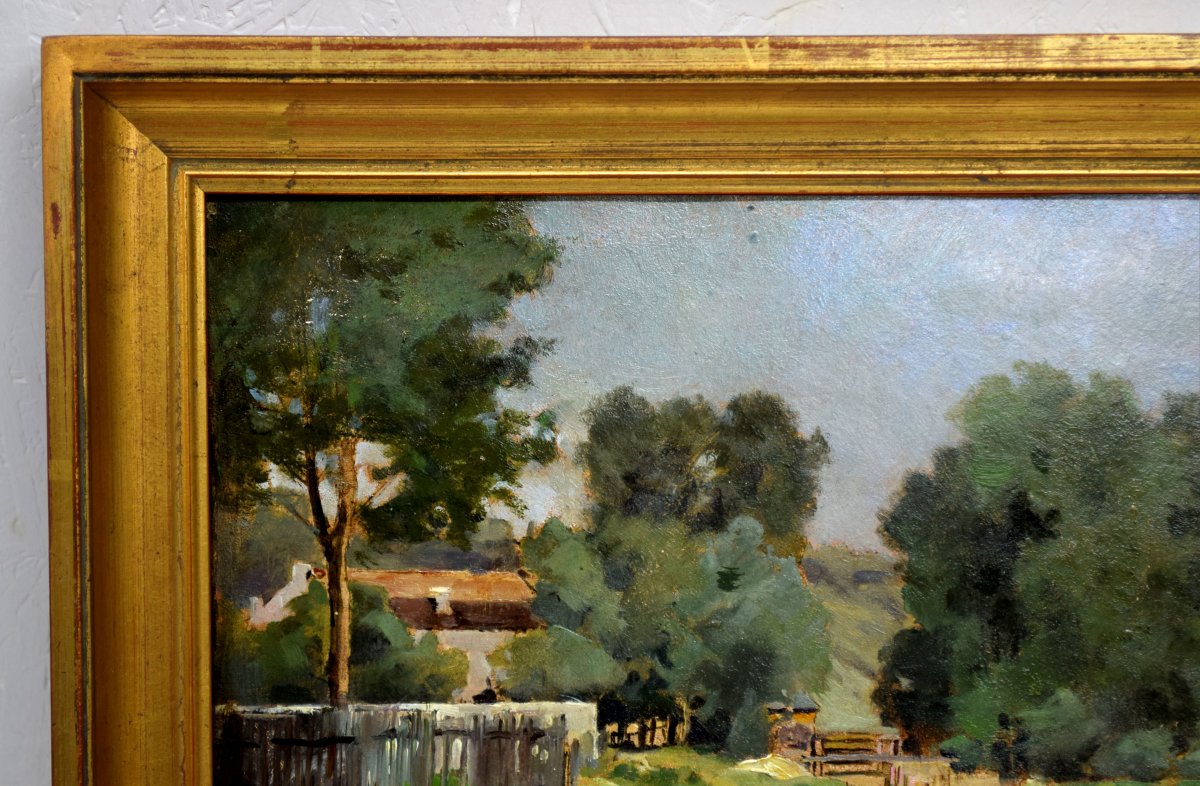 Paysage impressionniste par Victor wilfrid Pargon XIX&egrave;-photo-1