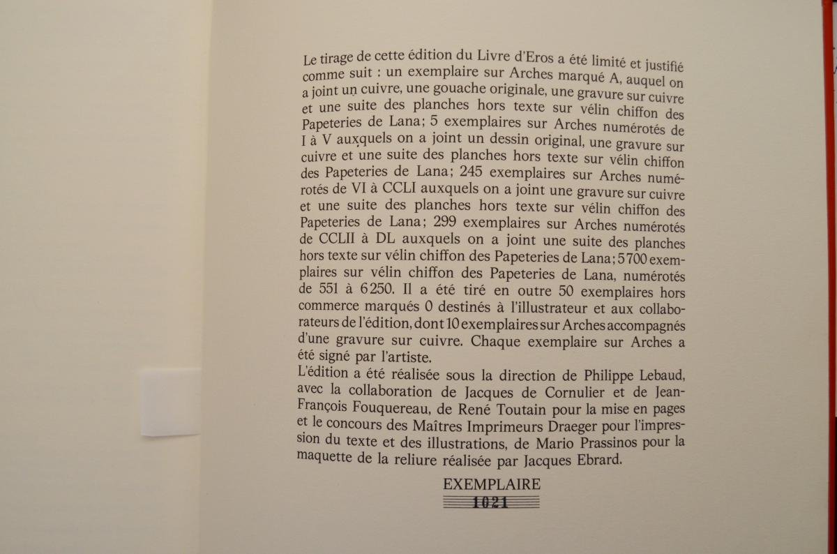 The Book Of Eros Pierre-yves Tremois With Dedication-photo-6