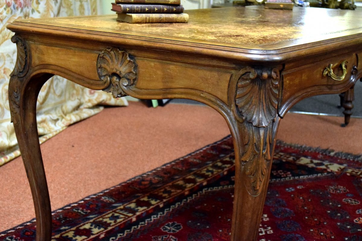 Large Flat Louis XV Style Desk-photo-1