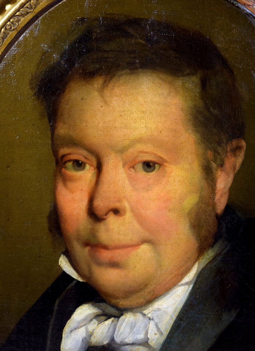 Portrait de notable - Suiveur de L.L.Boilly XIXème-photo-3