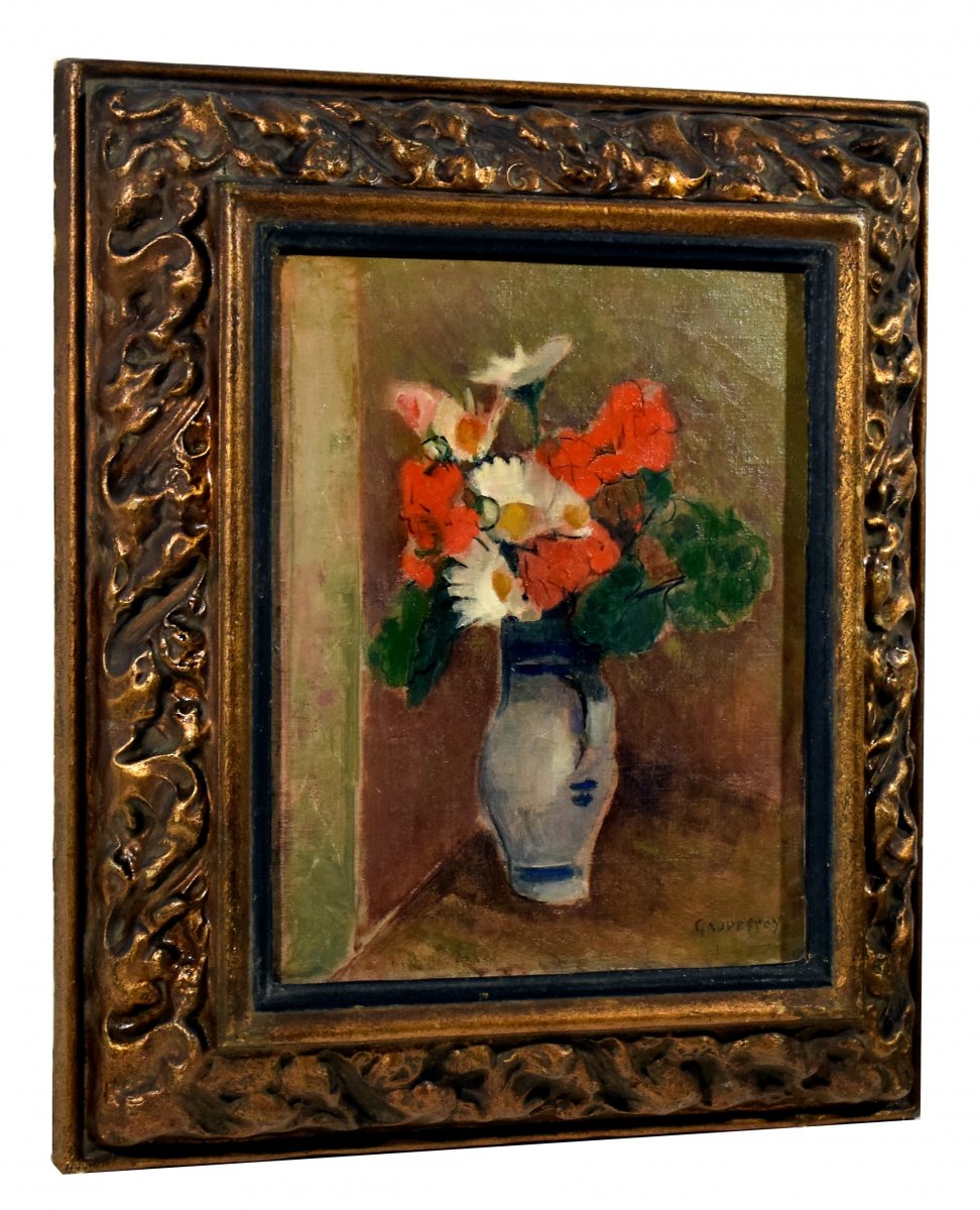 Bouquet de fleurs par Maurice-Henri Gaudefroy (1883-1972)-photo-4