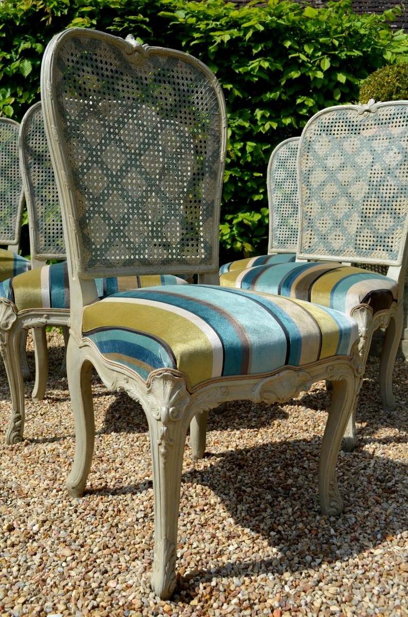 Suite Of Six Louis XV Regency Chairs-photo-4