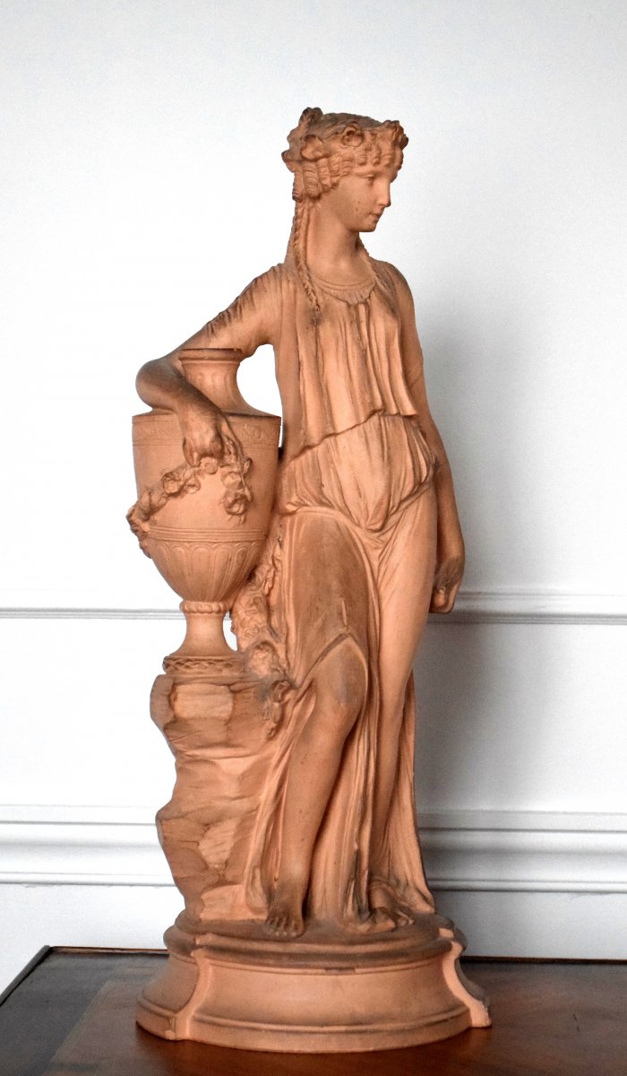 Paire de sculptures &agrave; l'Antique d'apr&egrave;s Clodion XIX&egrave;-photo-2