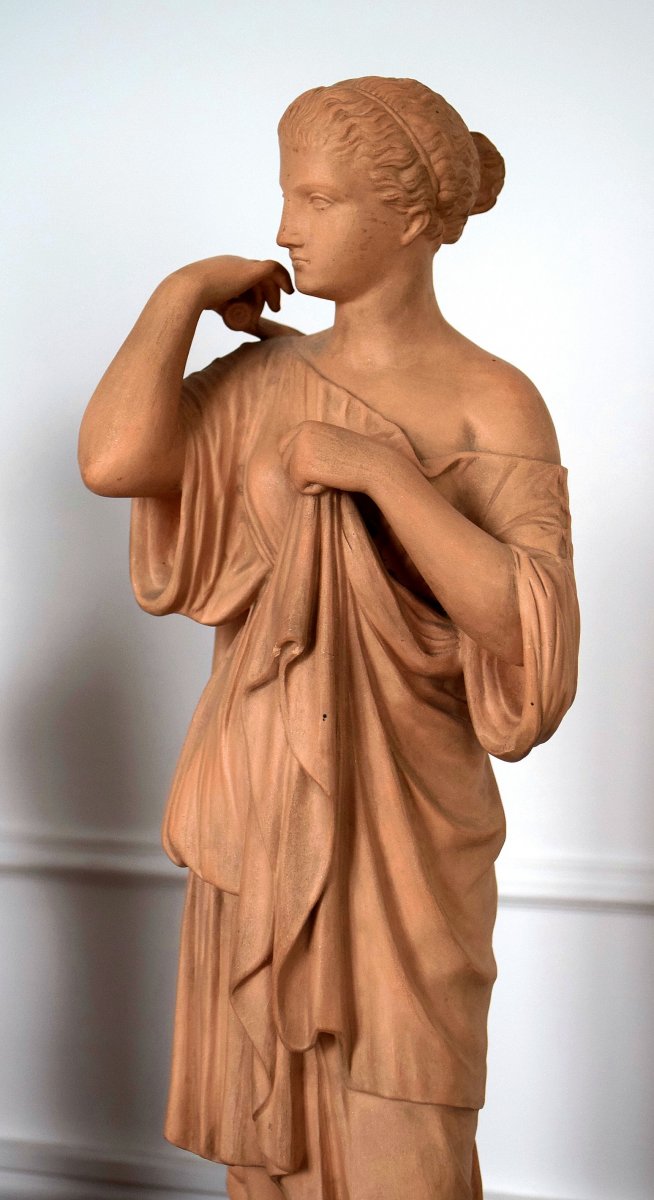 Paire de sculptures &agrave; l'Antique d'apr&egrave;s Clodion XIX&egrave;-photo-7