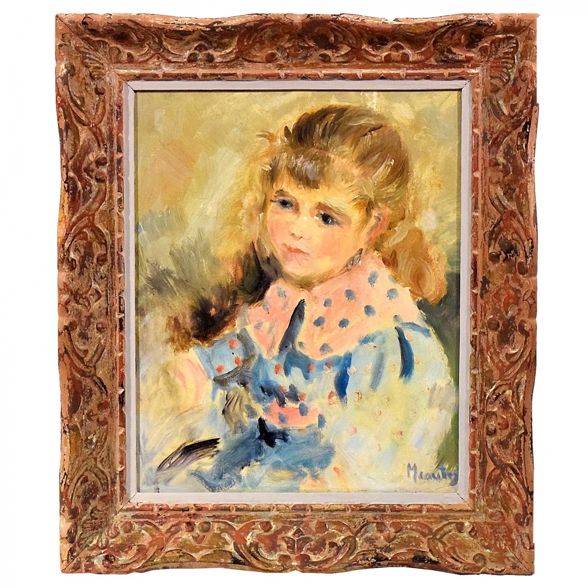 Portrait de jeune fille par Meautry 