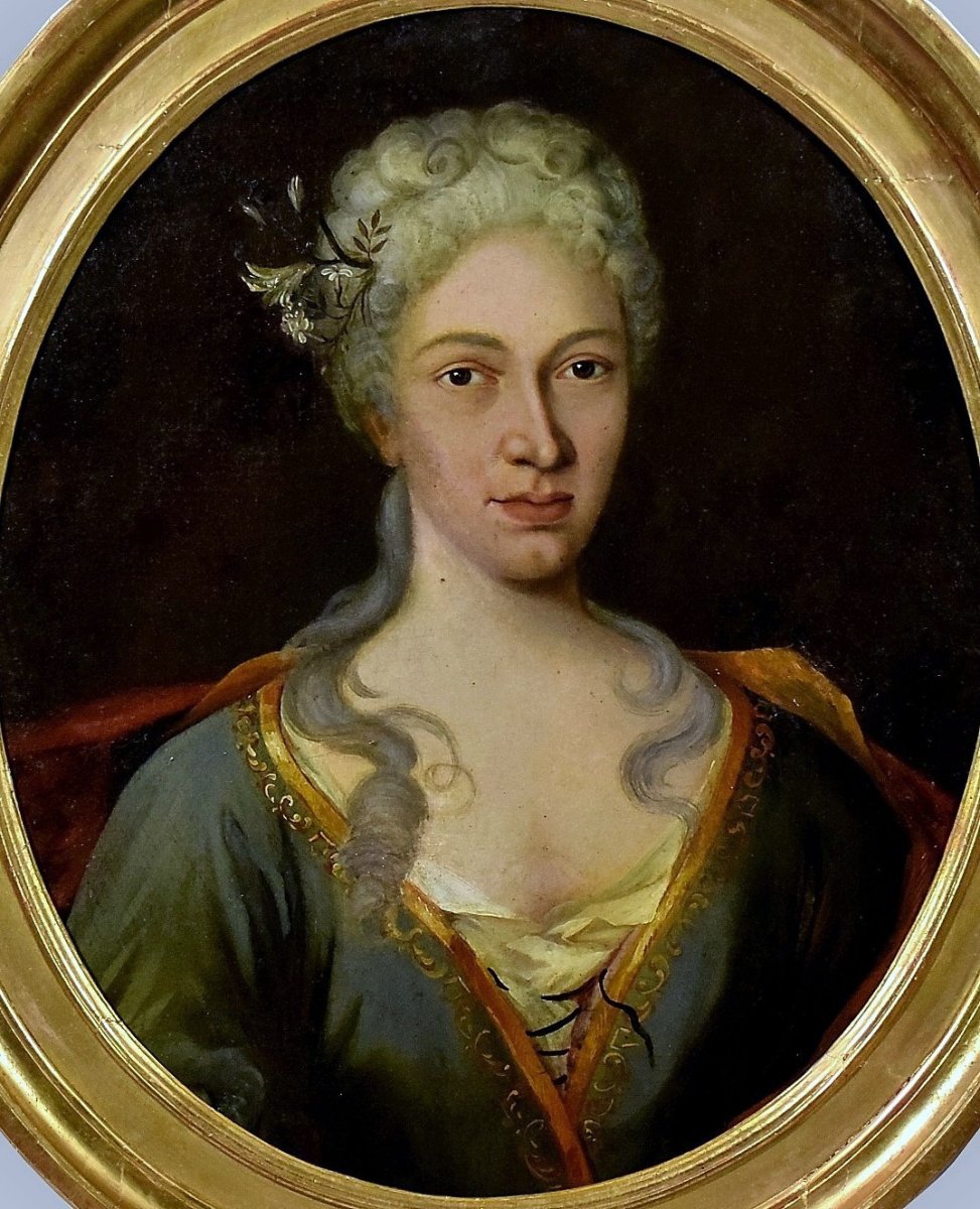Portrait de femme noble XVIII&egrave;me-photo-2