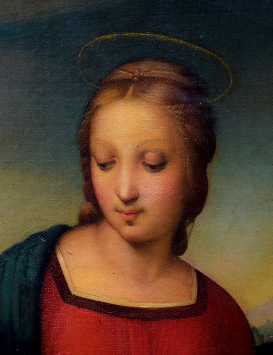 The Virgin With Chardonneret After Raphael XVIIIth-photo-3