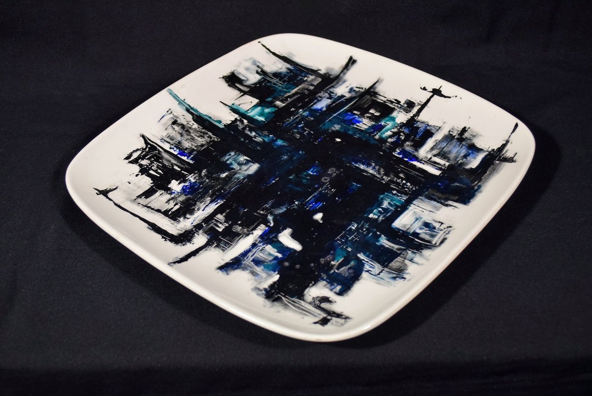 Modernist Ceramic Dish Signed Jacqueline Monfort-photo-4