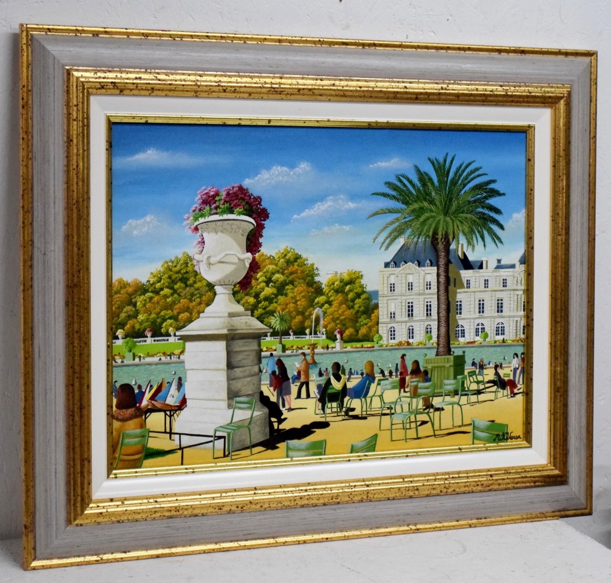 The Luxembourg Gardens By Marie-hélène Veran Naive Art-photo-3