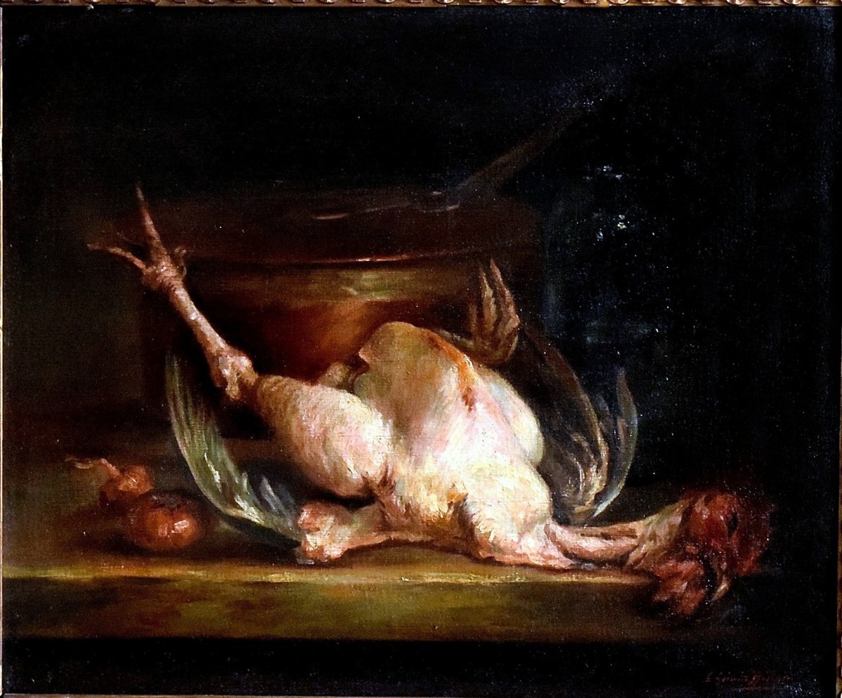 Nature morte au poulet par Louise Gerard-Bellair -photo-2