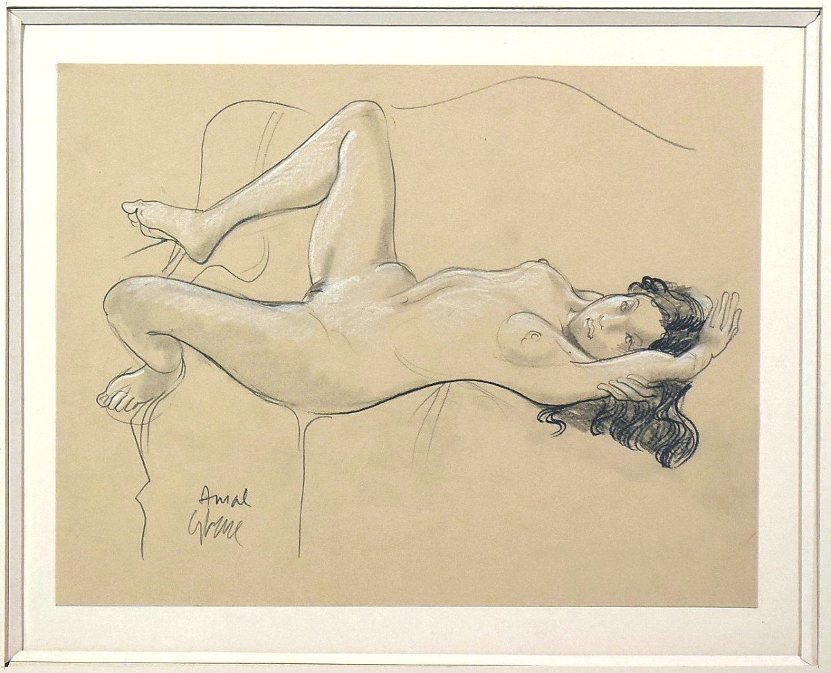 Reclining Nude By Jean-pierre Ceytaire-photo-2