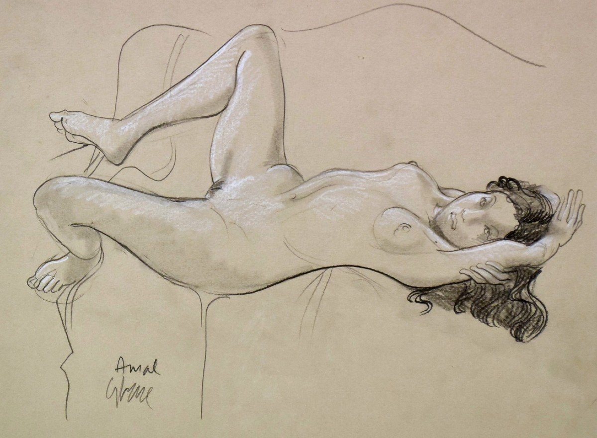 Reclining Nude By Jean-pierre Ceytaire-photo-4