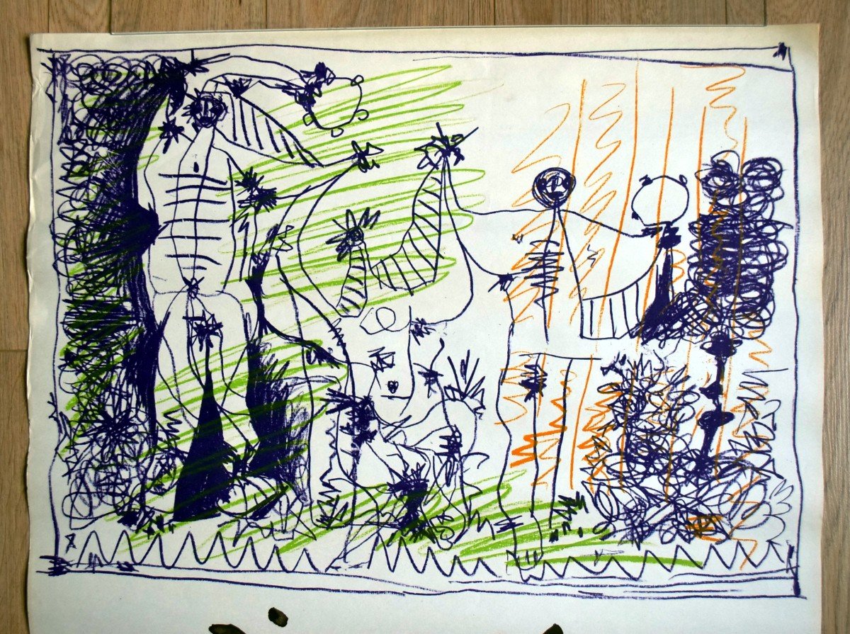 Original Picasso 1957 Poster By Mourlot-photo-2