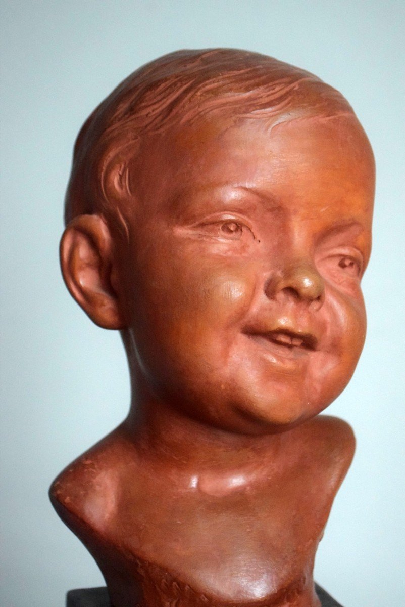 Child Bust Signed Mirval-photo-1