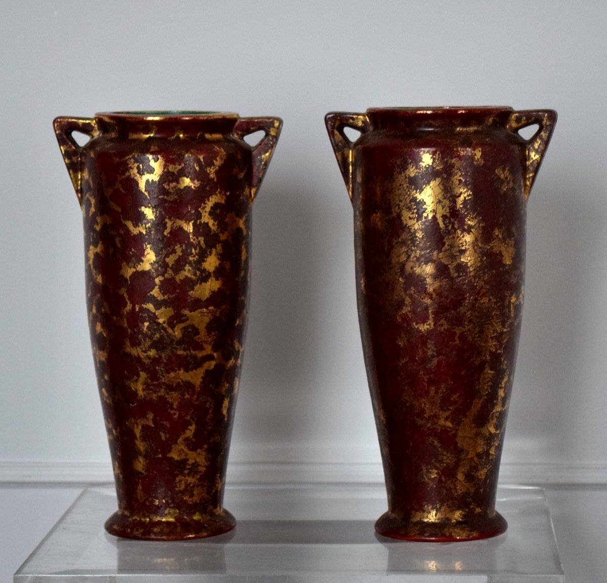 Pair Of Art Deco Vases By Louis Dage-photo-7