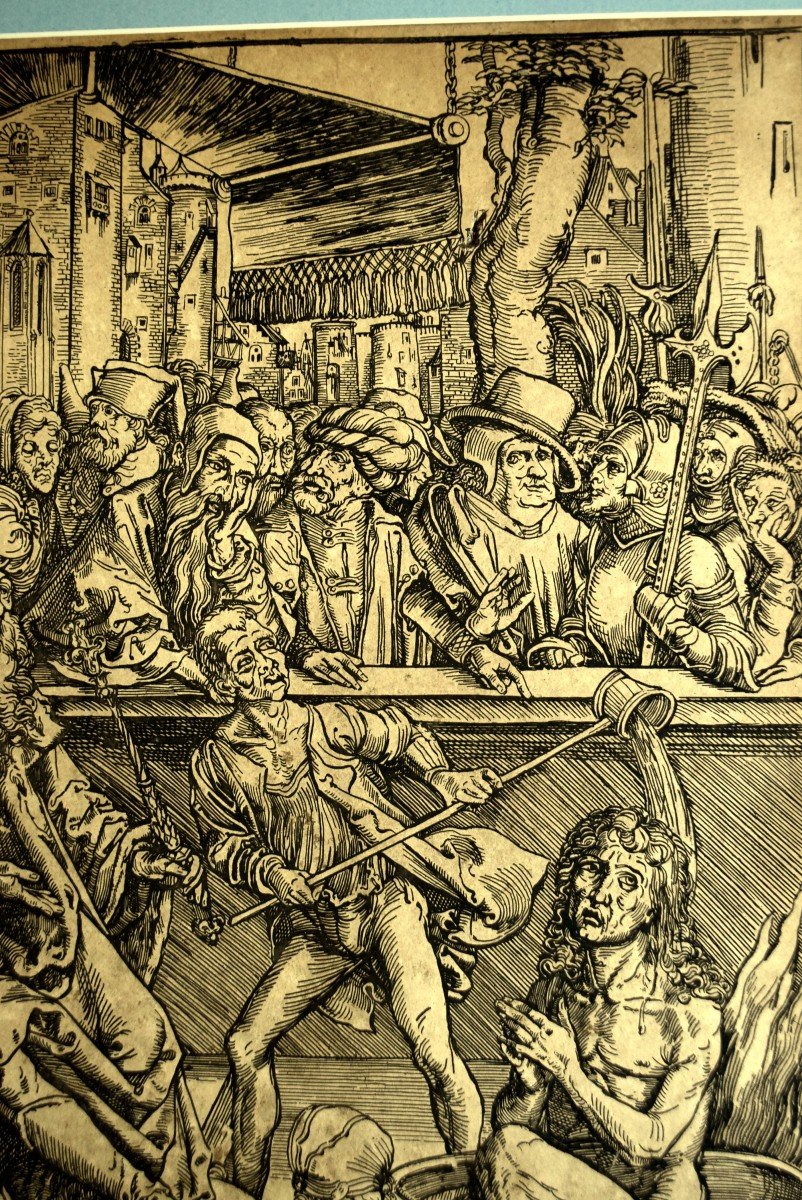 The Torture Of Saint John The Evangelist Engraving After Albrecht Dürer XIXth-photo-3