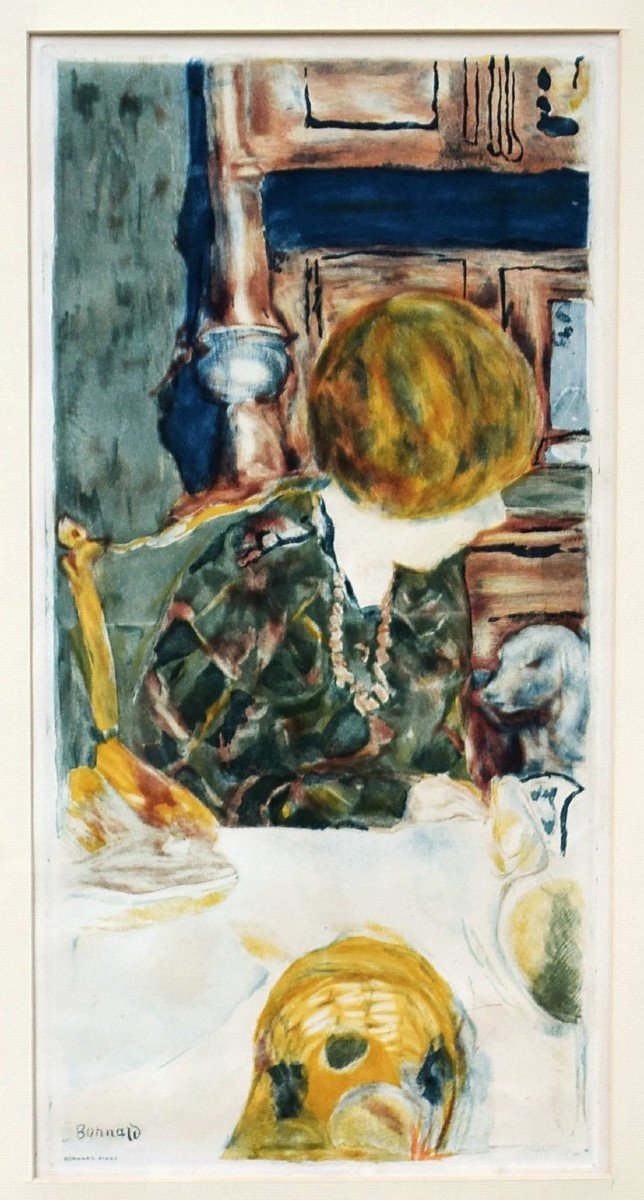 Pierre Bonnard Aquatinte par Jacques Villon La femme au chien-photo-2