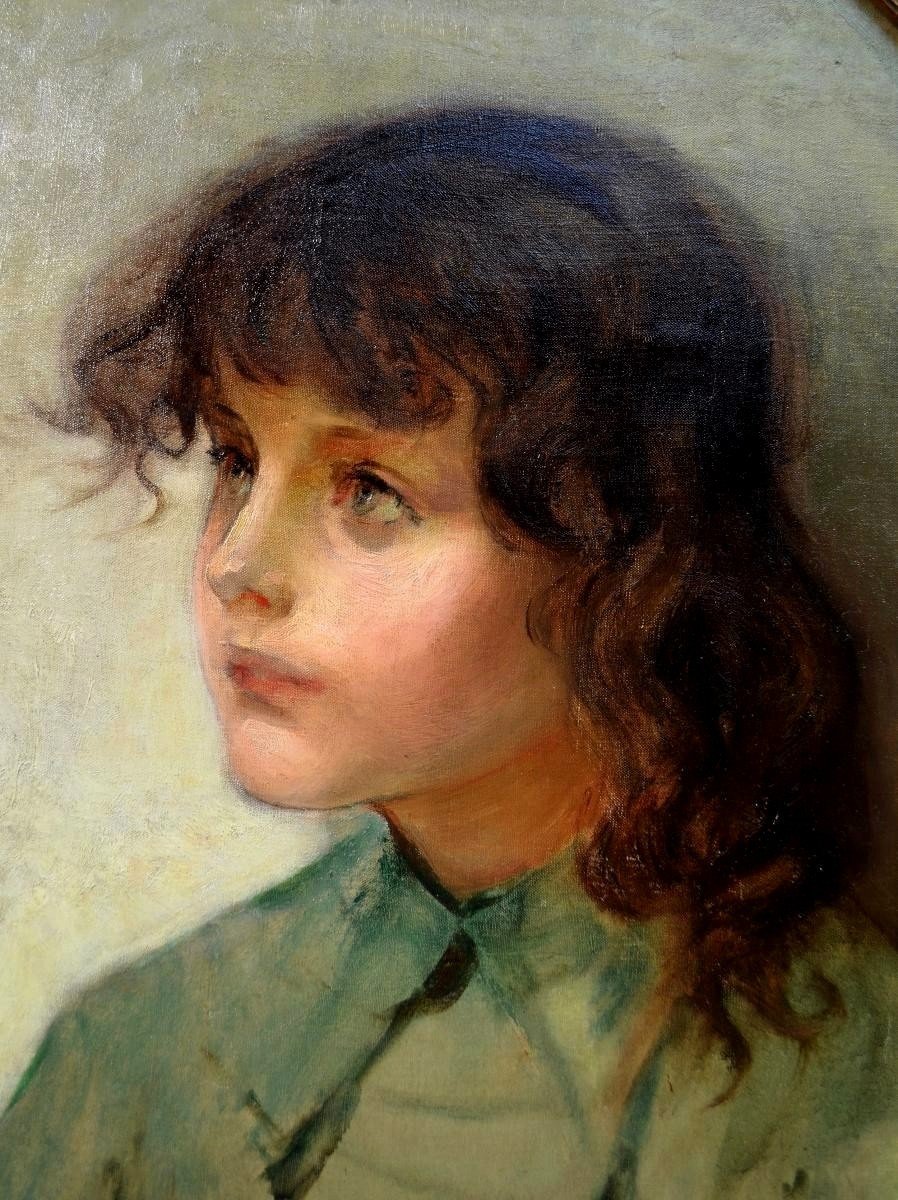 William Albert Ablett Portrait Of A Young Girl-photo-4