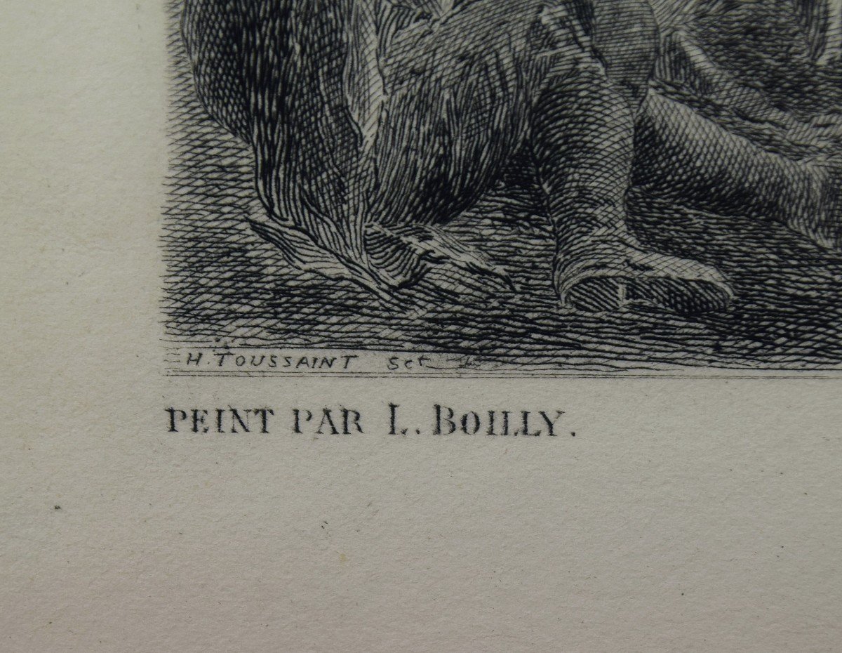 D'ap. L.Boilly par H.Toussaint L'arrivée de la diligence Gravure 1902-photo-4