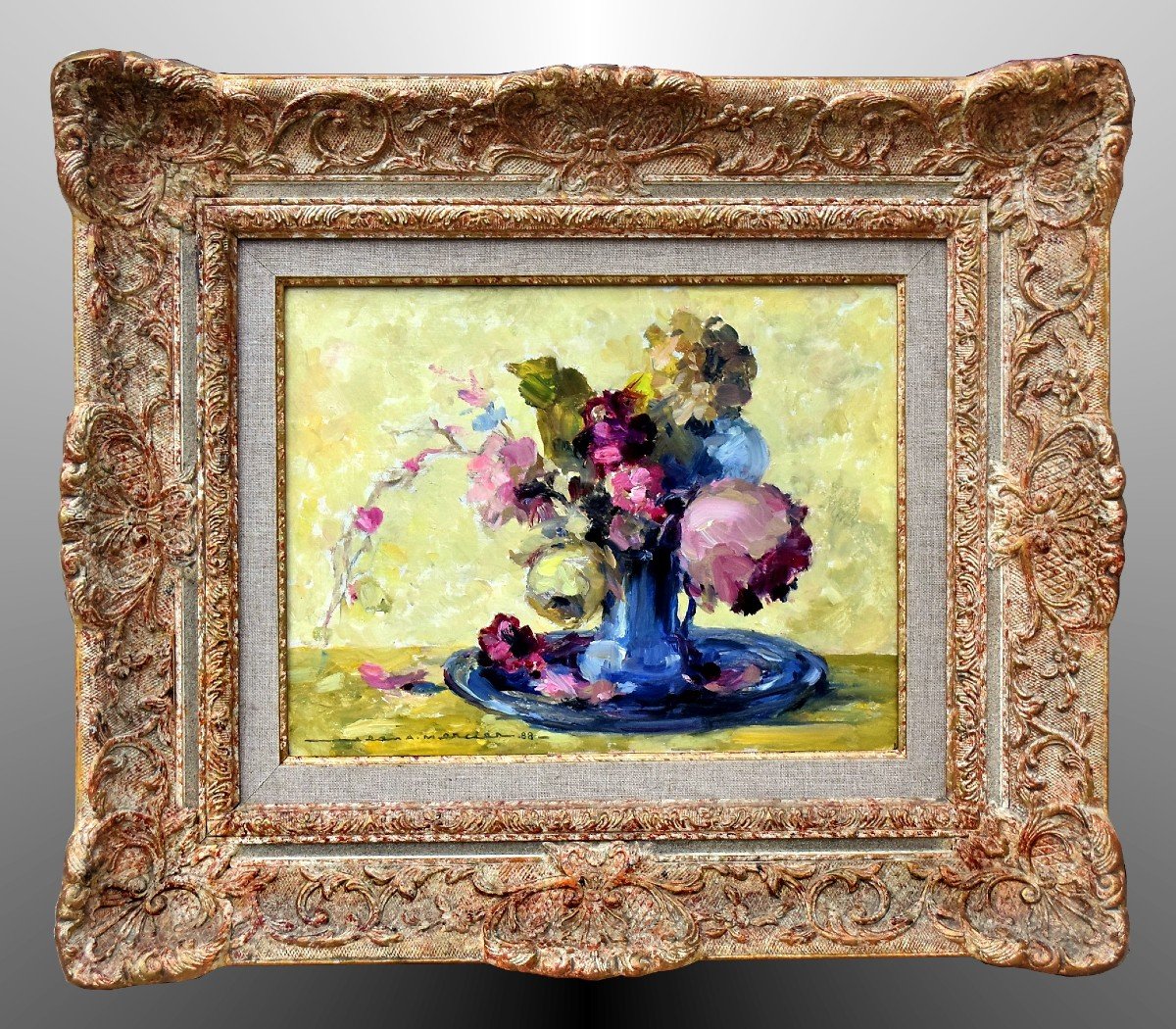 Jean-adrien Mercier Bouquet Of Flowers Post-impressionist