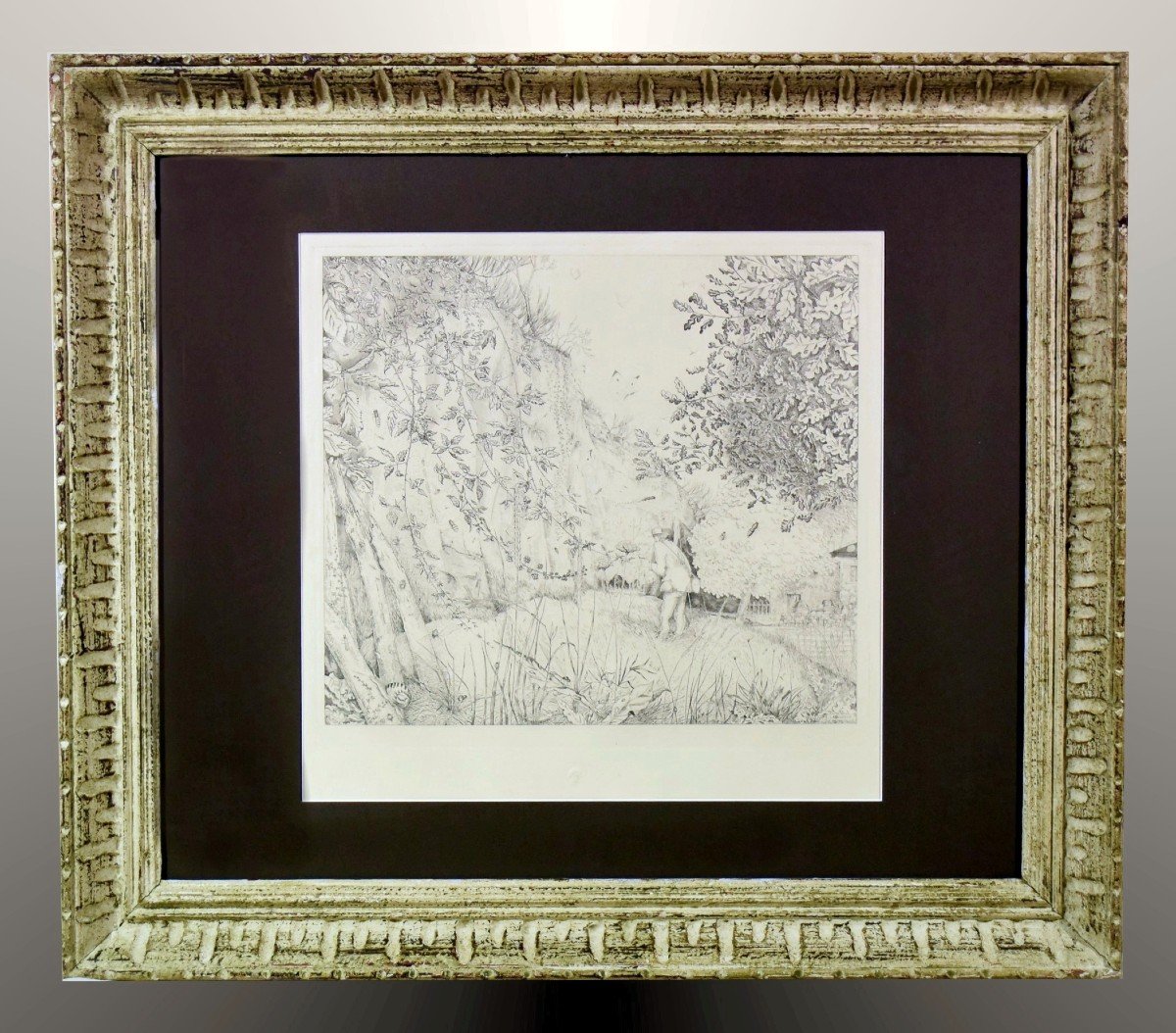 The Entomologist By Je Laboureur Original Signed Etching