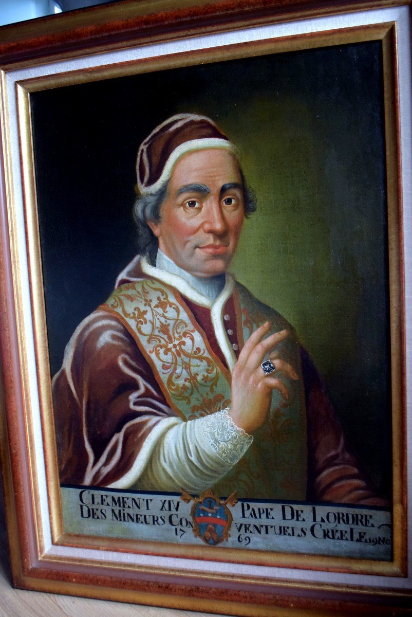 Portrait Of Pope Clement XIV - XVIIIth-photo-2