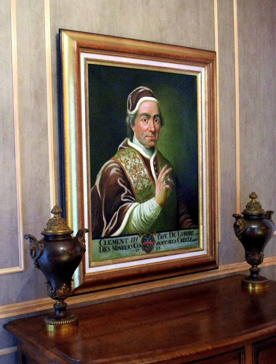 Portrait Of Pope Clement XIV - XVIIIth-photo-6