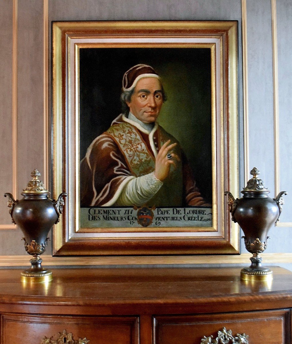 Portrait Of Pope Clement XIV - XVIIIth