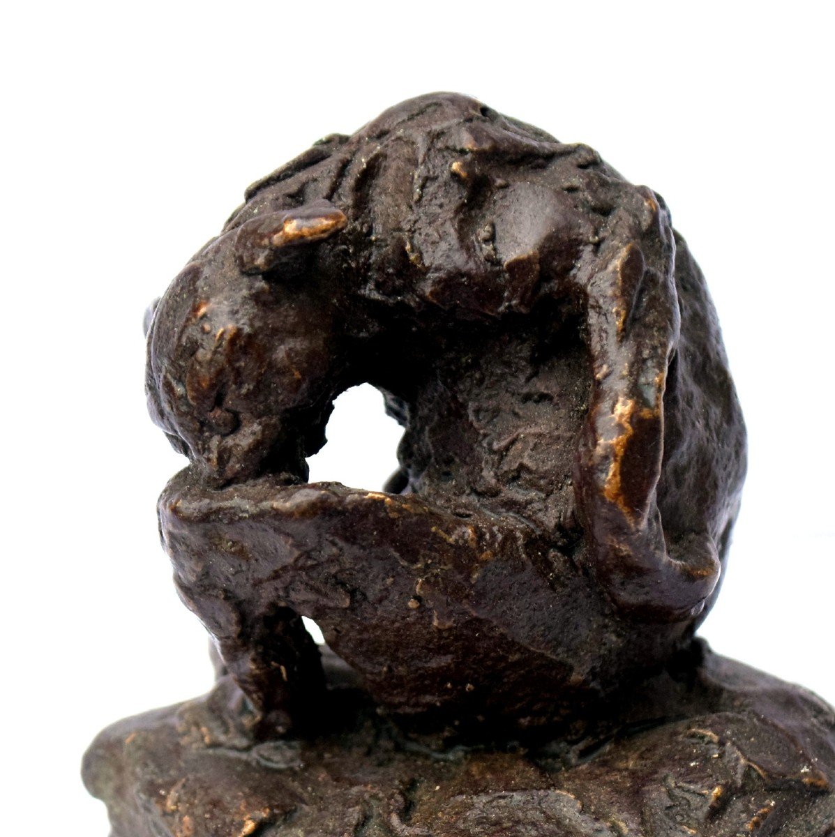 Cat At Its Toilet Bronze By Ary Bitter-photo-7