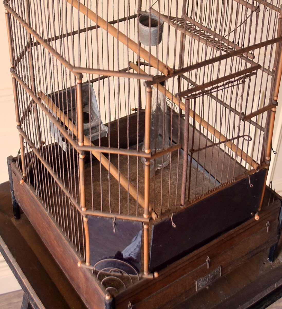 Cage &agrave; oiseaux ou perroquet XIX&egrave;me Maison Vaccini Paris-photo-6