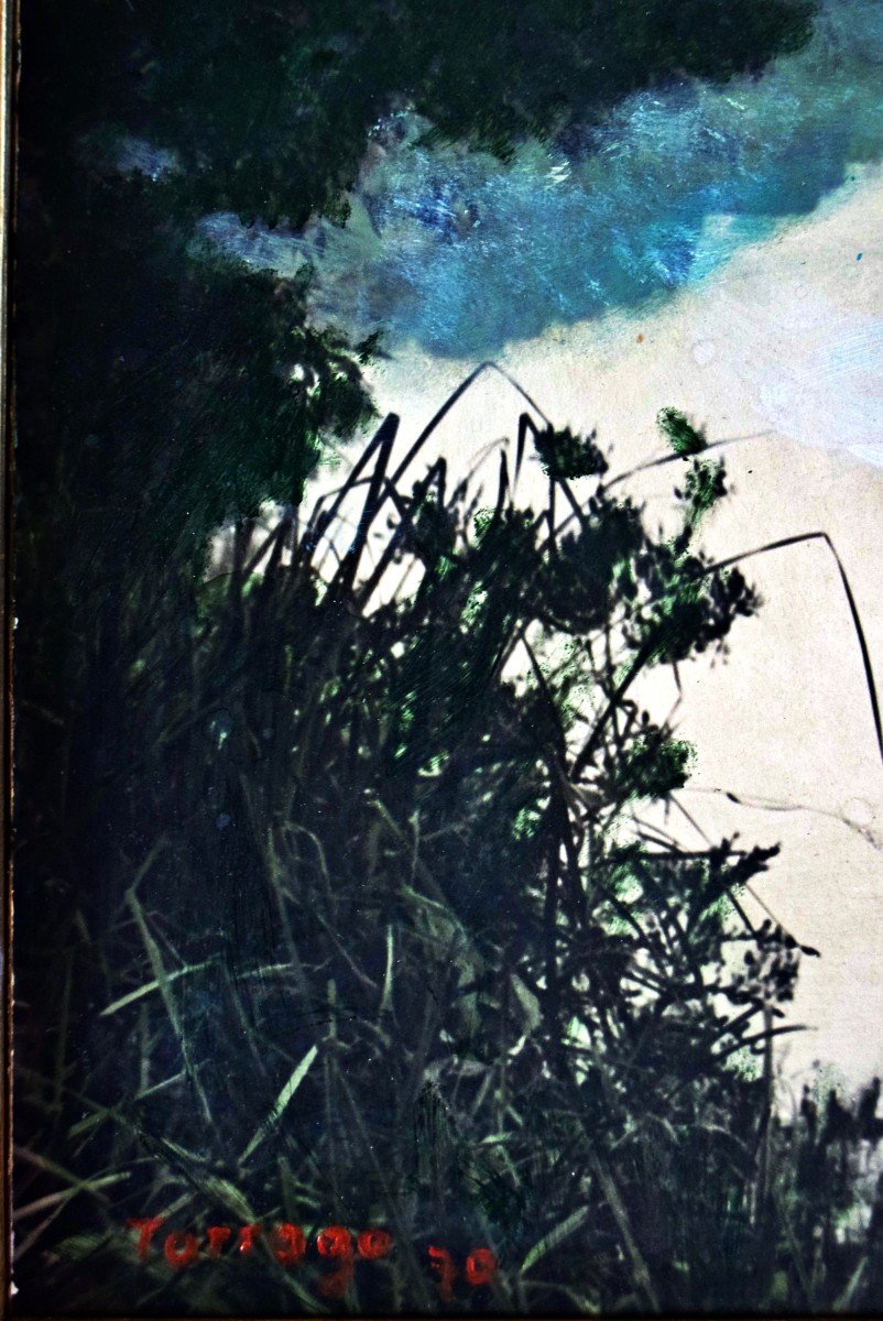 Edge Of The Seine In The Mist Signed Tarrago-photo-2